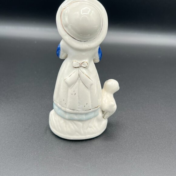 Vintage 1960s Mary Had A Little Lamb Bisque Figurine - Picture 3 of 7